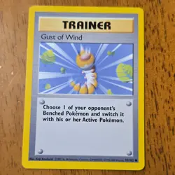 Pokemon Gust of Wind Base Set 93/102 English Common Trainer Wizards 1999-2000 - Image 1