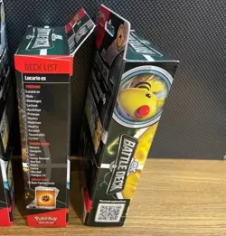 Two Pokemon TCG ex Battle Deck Boxes Ampharos Ex & Lucario Ex Sealed New In Box 820650852282 - Image 3