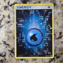 Pokemon Water Energy Rare Holo Basic 103/106 EX Emerald 2005 English Card - Image 1