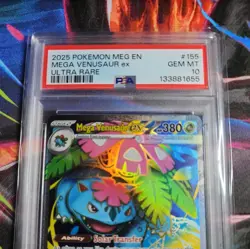 Pokemon Mega Evolution Mega Venusaur EX 155/131 Ultra Rare 2025 PSA 10 Gem Mint - Image 2