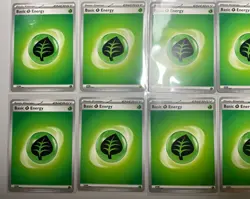 12 x Basic Grass Energy #001 - Pokemon TCG Scarlet & Violet - Pack Fresh *New* - Image 2