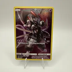 Armored MewTwo #SM228 Pokemon Sun & Moon Promo Black Star - Moderate Play - Image 1