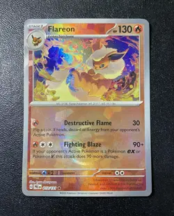 Flareon 013/131 - POKEBALL Reverse Holo - Prismatic Evolutions Pokemon TCG -NM - Image 1