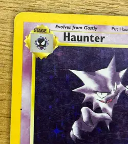 1999 Pokemon Haunter Unlimited Holo Rare Fossil Set #6/62 WOTC LP - Image 3