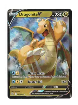 Dragonite V 049/078 Pokemon Go Ultra Rare Full Art NM 2022 Sword & Shield - Image 1