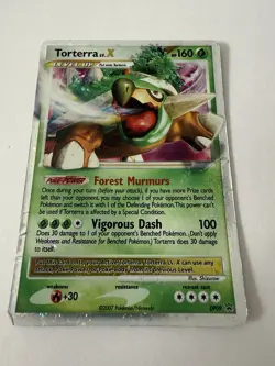 Pokemon Torterra LV.X (Black Star Promo) DP09 Diamond and Pearl English LP - Image 1