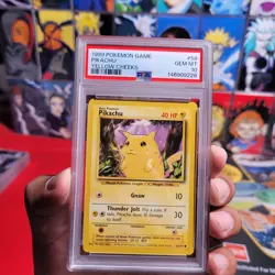 1999 Pokemon Game Yellow Cheeks Pikachu #58 • PSA 10 GEM MINT • Base Set WOTC - Image 5