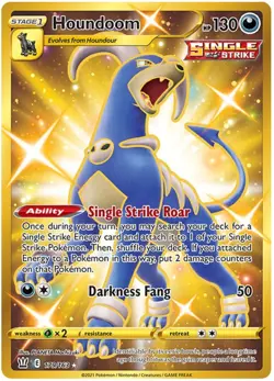 Houndoom Gold Secret Rare 179/163 – Pokemon TCG Battle Styles – NM/M - Image 4