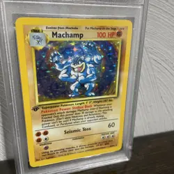 1999 Pokemon Game Machamp-Holo 1st Edition PSA 6 EX-MT - Image 4