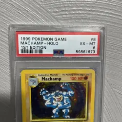 1999 Pokemon Game Machamp-Holo 1st Edition PSA 6 EX-MT - Image 5