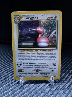 Pokemon TCG Porygon2 12/64 Neo Revelation Unlimited Holo Rare LP w/Holo Swirl - Image 1