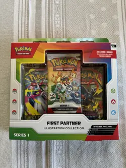 Pokemon Mega Evolution First Partner Series 1 Illustration Collection Box New - Image 1