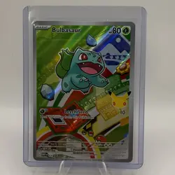 Pokemon Bulbasaur MEP 037 First Partner Illustration Rare Promo 30th Anniversary - Image 1