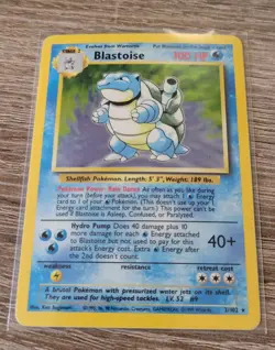 Pokemon Blastoise 2/102 Base Set Holo Rare 100 MP/LP WOTC - Image 1