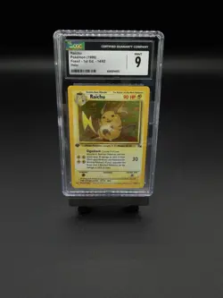 Pokemon Raichu 1st Edition Fossil #14 Holo Rare - CGC 9 Mint - Very Clean - Image 1