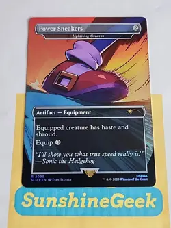 Power Sneakers - Lightning Greaves (Rainbow Foil) Sonic Secret Lair Drop Foil - Image 1