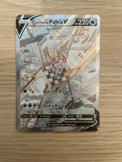 Pokemon TCG Astral Radiance Origin Forme Palkia V Alt Full Art 167/189 Holo Card - Image 1