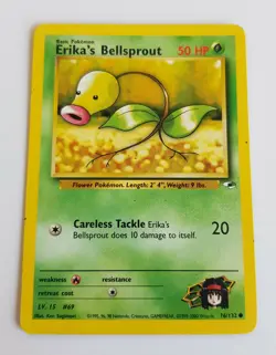 Pokemon Card Erika's Bellsprout 76/132 Gym Heroes 2000 - Image 1