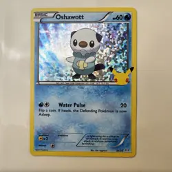 1x Oshawott 21/25 McDonald's 25th Anniversary Holo Promo Pokemon Card LP - Image 1