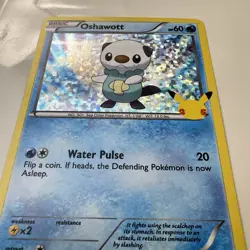 1x Oshawott 21/25 McDonald's 25th Anniversary Holo Promo Pokemon Card LP - Image 3