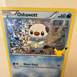 1x Oshawott 21/25 McDonald's 25th Anniversary Holo Promo Pokemon Card LP - Image 4