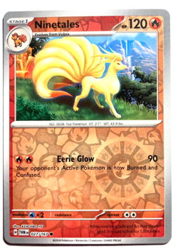 Pokemon Ninetales Reverse Holo + FREE extra Rare card! - Image 1
