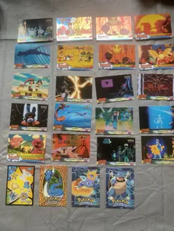 Pokemon Topps Card Bundle Cards Mint 3 foil , and sticker card - Image 1