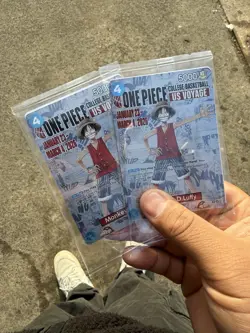 One Piece Monkey.D.Luffy [College Basketball US Voyage] P-055 Promo Card SEALED - Image 3