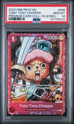 2023 ONE PIECE PREM CARD COLL -ONE PIECE FILM RED- #006 TONY TONY CHOPPER PSA 10 - Image 1