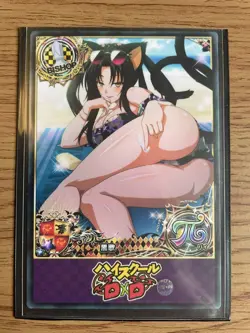 High School dxd ACG Kuroka Toujou Sexy Beach Beauty Lotion Waifu Doujin NM Card - Image 3