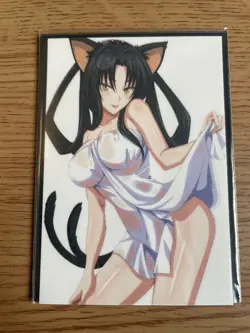 High School dxd ACG Kuroka Toujou Sexy Towel Beauty Waifu Doujin NM Card - Image 1