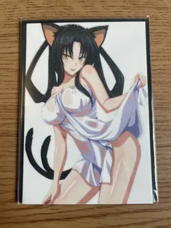 High School dxd ACG Kuroka Toujou Sexy Towel Beauty Waifu Doujin NM Card - Image 2