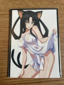 High School dxd ACG Kuroka Toujou Sexy Towel Beauty Waifu Doujin NM Card - Image 4