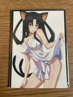 High School dxd ACG Kuroka Toujou Sexy Towel Beauty Waifu Doujin NM Card - Image 5