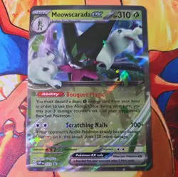 Meowscarada ex 033 Sv: Scarlet & Violet Promo Cards Holo. NEVER PLAYED - Image 1