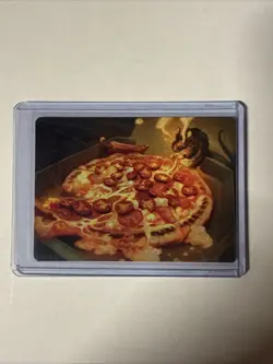 MTG Spicy Oatmeal Pizza Art Card Art Series:Teenage Mutant Ninja Turtles Regular - Image 1