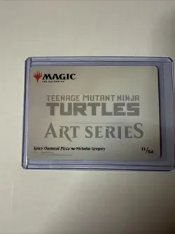 MTG Spicy Oatmeal Pizza Art Card Art Series:Teenage Mutant Ninja Turtles Regular - Image 2