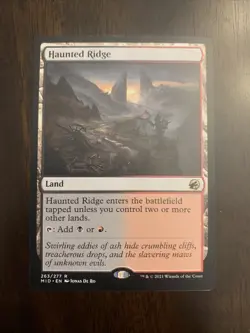 MTG Haunted Ridge MID 263/277 R Innistrad Midnight Hunt Regular NM Rare - Image 1