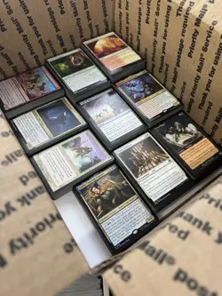 🧙17lbs+ 4200+ UNSEARCHED Magic The Gathering Bulk Lot LP/NM w/ Rares & Foils‼ - Image 5
