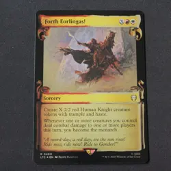 Forth Eorlingas! Showcase Scrolls 460 FOIL MTG Commander LOTR LTC NM - Image 1