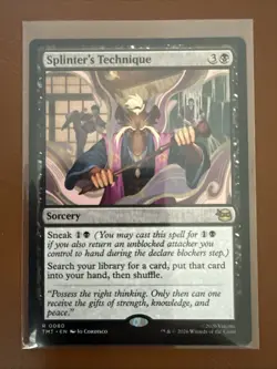 x1 Splinter's Technique TMT Ninja Turtles MTG 80 M/NM 1x - Image 1