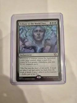 Magic the Gathering Tribute to the World Tree March of the Machine Rare NM - Image 1