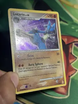 Pokemon TCG Lucario LV.30 3/11 Holo Diamond & Pearl 2007 Exclusive Promo LP - Image 4