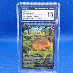 Pokemon Charizard V CGC 10 Holo Promo SWSH260 Sword & Shield English 2022 - Image 1