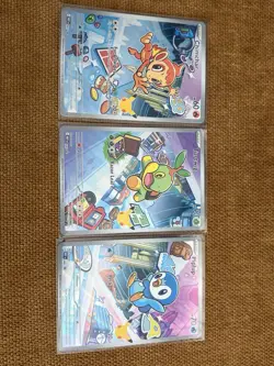Pokemon TCG Chimchar 009/025 Turtwig 008/025 Piplup 007/025 Holo Lot of 3 - Image 1