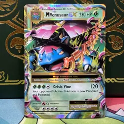 M Venusaur EX 2/108 Holo Rare EX Evolutions Pokemon 2016 LP + - Image 1
