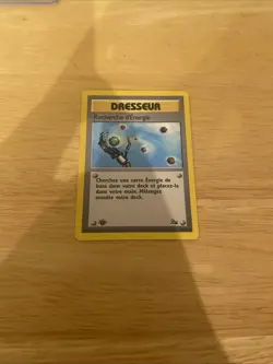 Trainer Energy Search 59/62 FOSSIL 1st Edition 1999 Pokemon Card - LP - Image 2