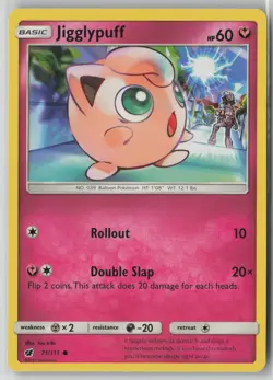 Jigglypuff 71/111 Pokemon Crimson Invasion Common Near Mint Card NM 1 - Image 1