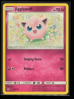 Jigglypuff 41/68 Pokemon Hidden Fates Common Near Mint - Image 1
