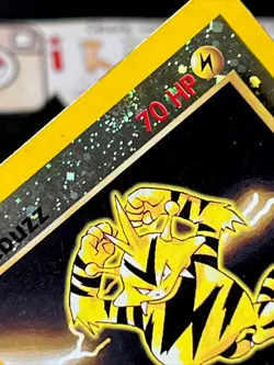 ELECTABUZZ 1 MP Reverse Holo 2 Foil Swirls WoTC Best Stamp Pokemon League Promo! - Image 4